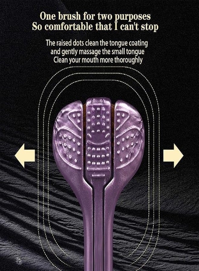 ERITIN 3-Sided Toothbrush Ultra Soft Bristles for Deep Cleaning,Triple Action Manual Toothbrush | Triple Head Design for 360° Cleaning | Eco-Friendly & Gentle on Gums (Pack of 4) - Image 2